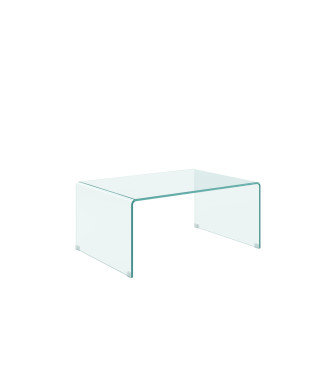  - Mesa de centro de cristal curvado Galaxy 80x45x35 cm