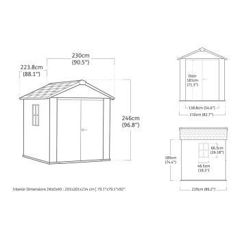 APEX 757/775 SIGNATURE WALNUT - OPCIÓN DE MONTAJE DOBLE KETER