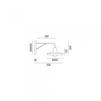 Aplique de estilo industrial OFFICINA 268.03.FF IL FANALE
