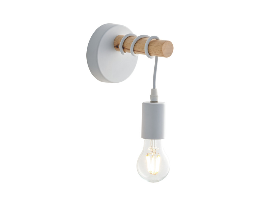 LÁMPARA DE PARED DE MADERA ARIZONA 1XE27 14,5X18CM