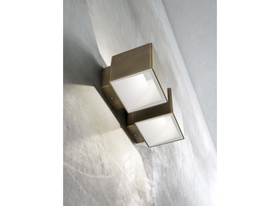 Lámpara de pared Cubetto de Aldo Bernardi