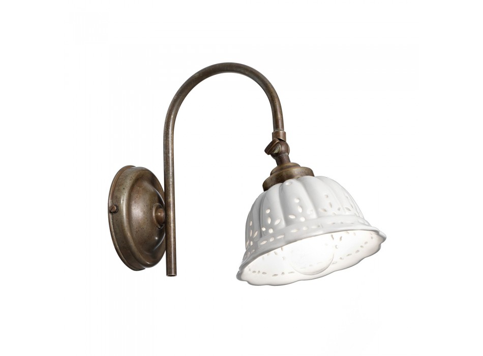 Aplique de cerámica curvo ANITA 061.19.OC IL FANALE