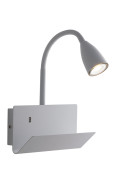 APLIQUE GULP FLEXIBLE BLANCO CON USB 2A 1XGU10 23X27X49CM