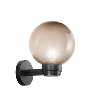 APLIQUE DE PARED POLLY GRIS 1XE27 IP44 20X24CM