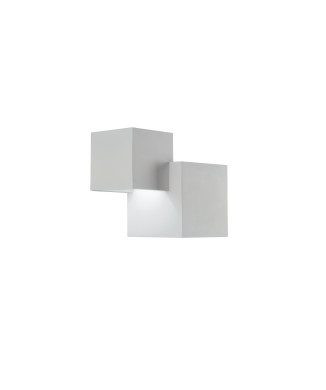 APLIQUE DE PARED RUBIK BLANCO 2XG9 19,5X11,5X16CM