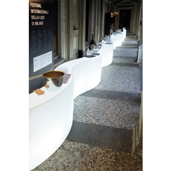 Mostrador deslizante de la barra de snacks