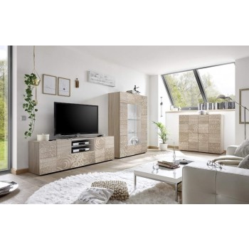 Mueble TV MIRO 2 puertas / 1 cajón 181x57x43 cm