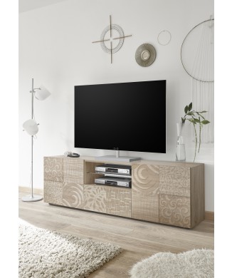 Mueble TV MIRO 2 puertas / 1 cajón 181x57x43 cm