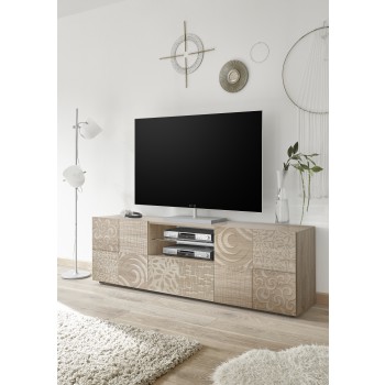 Mueble TV MIRO 2 puertas / 1 cajón 181x57x43 cm