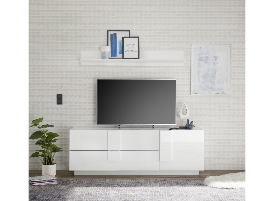 Mueble TV JUPITER 182x44x63 cm 2 cajones 1 puerta