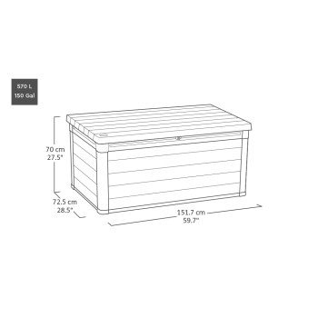 Baúl de resina CAJA DECO DE FIRMA Keter