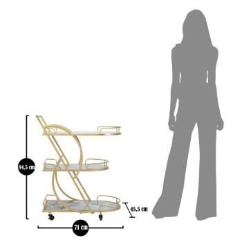 CARRO MEZCLADOR DE VIDRIO DE MÁRMOL