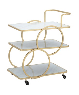 CARRO DE VIDRIO DE MÁRMOL