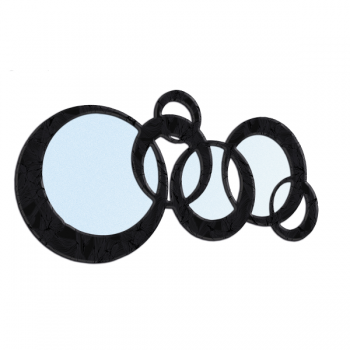 CIRCULOS HOJAS NEGRO Y NEGRO P2934N Pintdecor