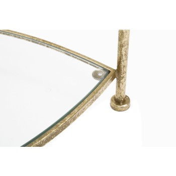 MESITA DE NOCHE TRIÁNGULO 2 ESTANTES