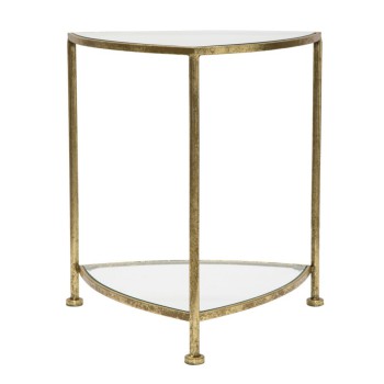 MESITA DE NOCHE TRIÁNGULO 2 ESTANTES