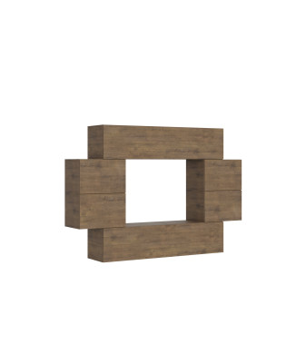 Composiciones Isoka - Composición de pared para salón Isoka A07 An.234 Al.160 Pr.39,2