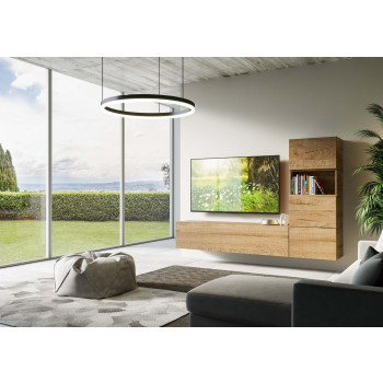 Composiciones Isoka - Composición de pared para sala de estar Isoka A09 An.234 Al.160 Pr.39.2