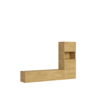 Composiciones Isoka - Composición de pared para sala de estar Isoka A09 An.234 Al.160 Pr.39.2