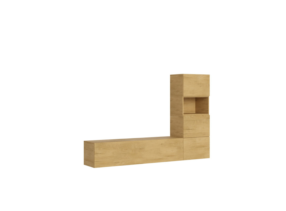 Composiciones Isoka - Composición de pared para sala de estar Isoka A09 An.234 Al.160 Pr.39.2