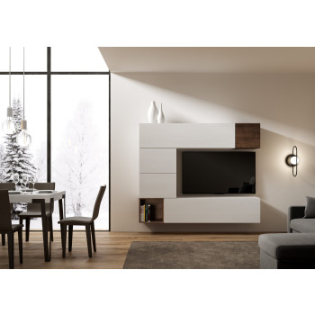 Composiciones Isoka - Composición de pared para salón Isoka A11 An.194 Al.160 Pr.39,2