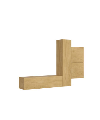 Composiciones Isoka - Isoka A112 Composición de pared para sala de estar An.254 Al.173,6 Pr.39,2