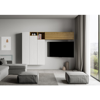 Composiciones Isoka - Composición de pared para salón Isoka A22 An.274 Al.173,6 Pr.39,2