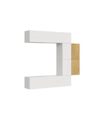 Composiciones Isoka - Composición de pared para salón Isoka A23 An.214 Al.200 Pr.39,2