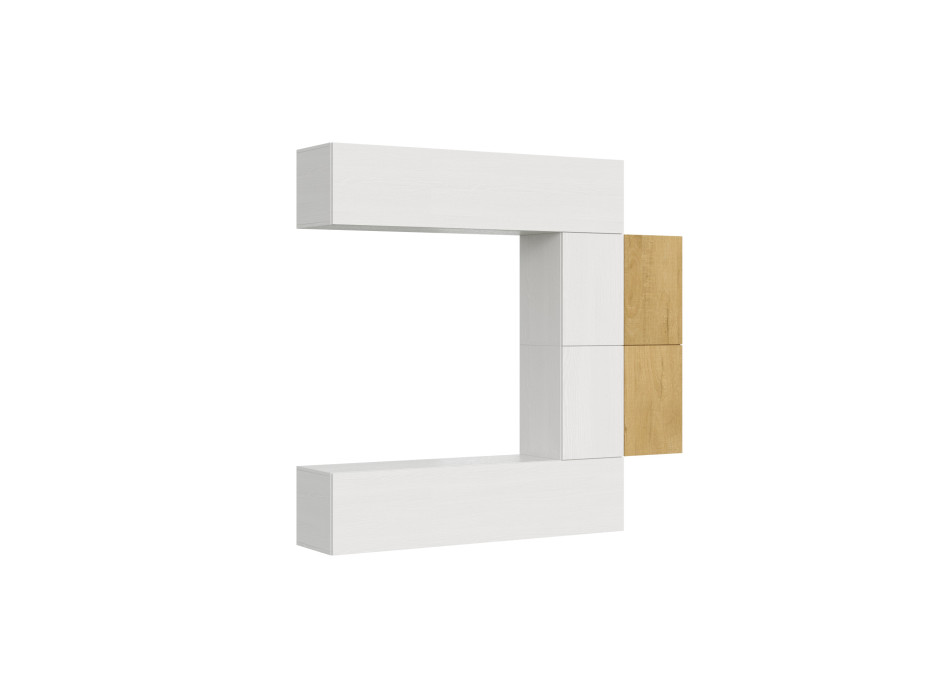 Composiciones Isoka - Composición de pared para salón Isoka A23 An.214 Al.200 Pr.39,2