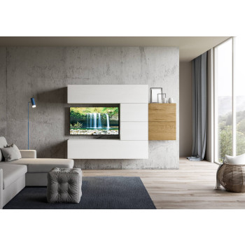 Composiciones Isoka - Composición de pared para salón Isoka A24 An.234 Al.160 Pr.39,2