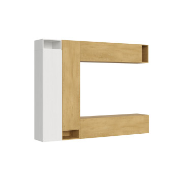 Composiciones Isoka - Composición de pared para salón Isoka A27 An.254 Al.194 Pr.39,2