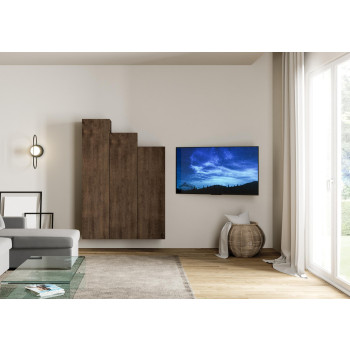 Composiciones Isoka - Composición de pared para salón Isoka A31 An.120 Al.173,6 Pr.39,2