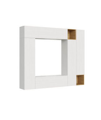 Composiciones Isoka - Composición de pared para sala de estar Isoka A32, ancho 254 cm, alto 214 cm