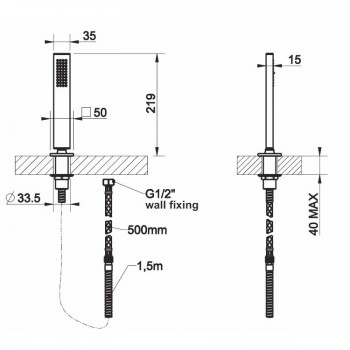 Soporte de teleducha cono con teleducha 20127 GESSI