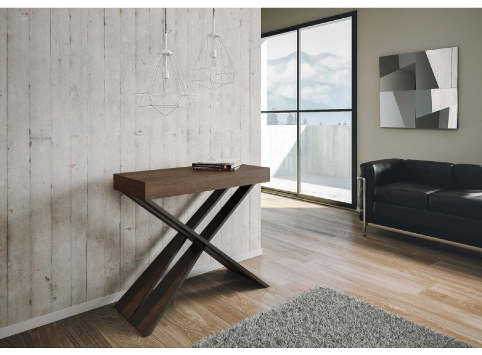 Mesa consola extensible 90x40/190 cm Diago Small Estructura Antracita