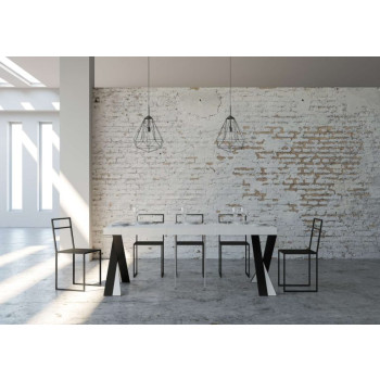 Mesa consola extensible 90x40/196 cm Diago Small Premium Estructura antracita