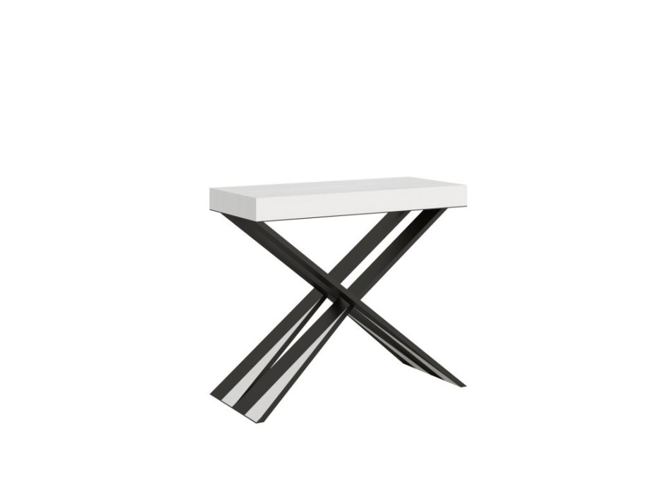Mesa consola extensible 90x40/196 cm Diago Small Premium Estructura antracita
