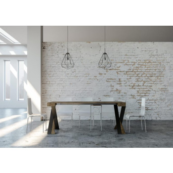 Mesa consola extensible 90x40/196 cm Diago Small Estructura Antracita