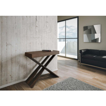 Mesa consola extensible 90x40/196 cm Diago Small Estructura Antracita