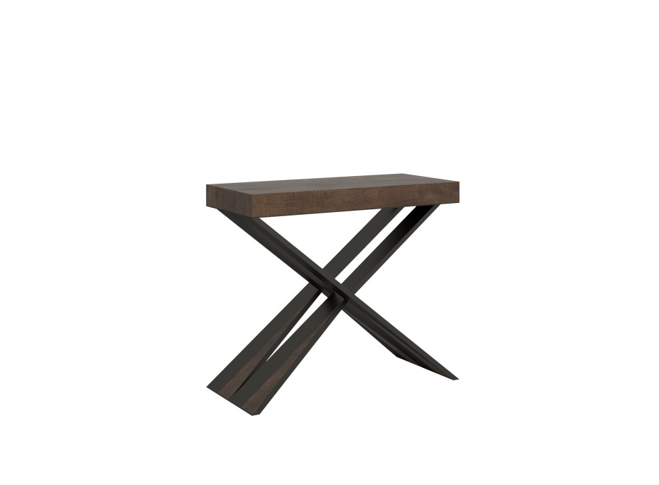 Mesa consola extensible 90x40/196 cm Diago Small Estructura Antracita