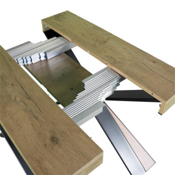 Mesa consola extensible 90x40/196 cm Diago Small Estructura Antracita