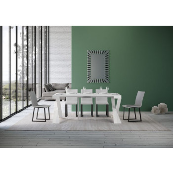 Mesa consola extensible 90x40/196 cm Diago Small marco blanco