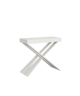 Mesa consola extensible 90x40/196 cm Diago Small marco blanco