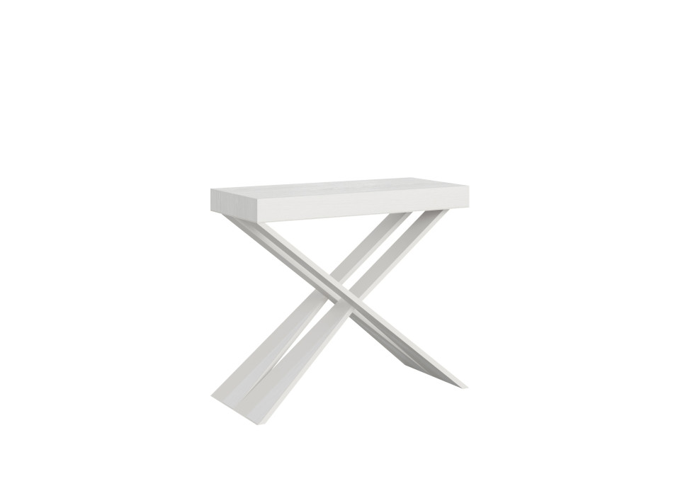 Mesa consola extensible 90x40/196 cm Diago Small marco blanco