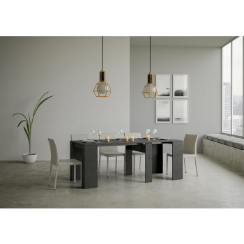 Consola Basic - Consola extensible 90x48/204 cm Basic Pequeña Fresno Blanco