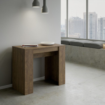 Consola Basic - Consola extensible 90x48/308 cm Basic Blanco Fresno