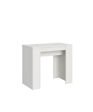 Consola Básica - Consola Extensible 90x48/308 cm Basic Blanco Fresno