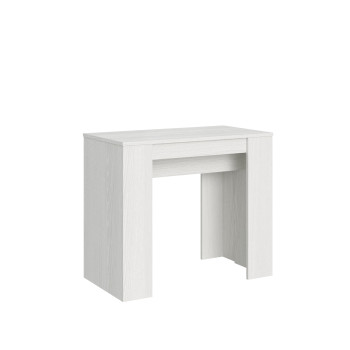 Consola Básica - Consola Extensible 90x48/308 cm Basic Blanco Fresno