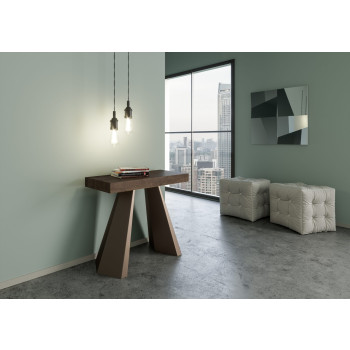 Consola Diamante con patas de oso - Consola extensible 90x40/196 cm Diamante Small Premium roble natural con estructura de oso