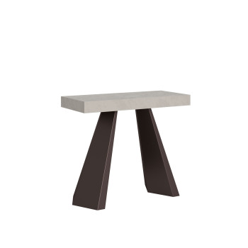 Consola Diamante con patas de oso - Consola extensible 90x40/196 cm Diamante Small Premium roble natural con estructura de oso